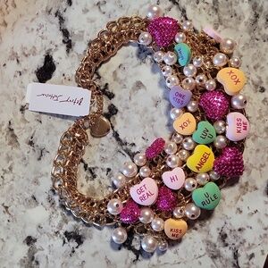Betsey Johnson Candy Heart Necklace sweet tart heart